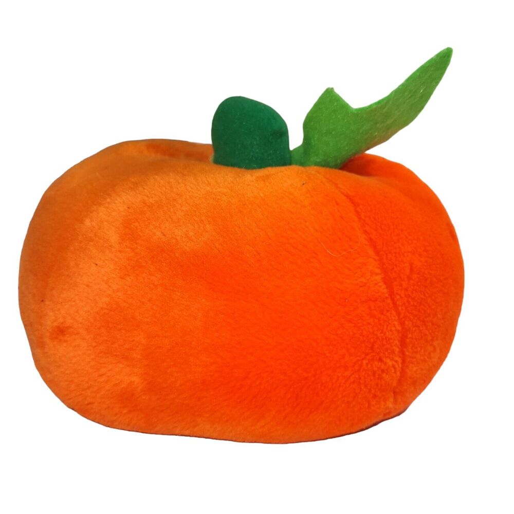 Vintage America Wego Plush Pumpkin Stuffed Halloween Jack-O-Lantern 7" - Picture 4 of 11